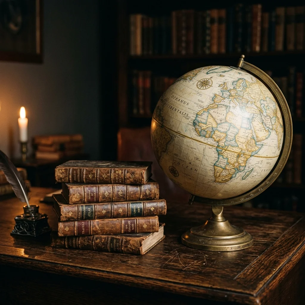 A globe resting on medical textbooks, representing IIASM Global's international training programmes